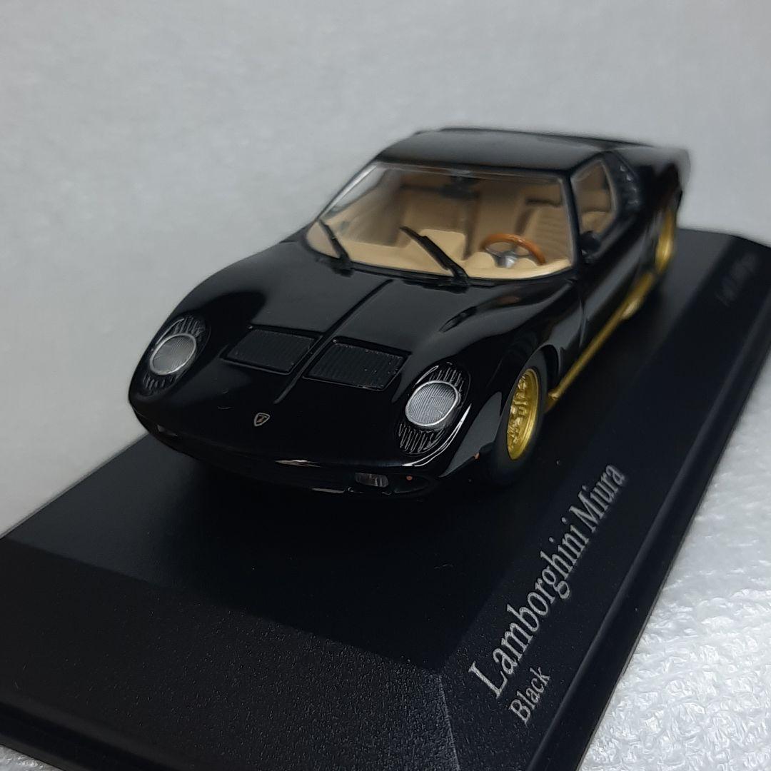 目玉商品！ミニチャンプス ランボルギーニ ミウラ ブラック 1/43 ミニカー
