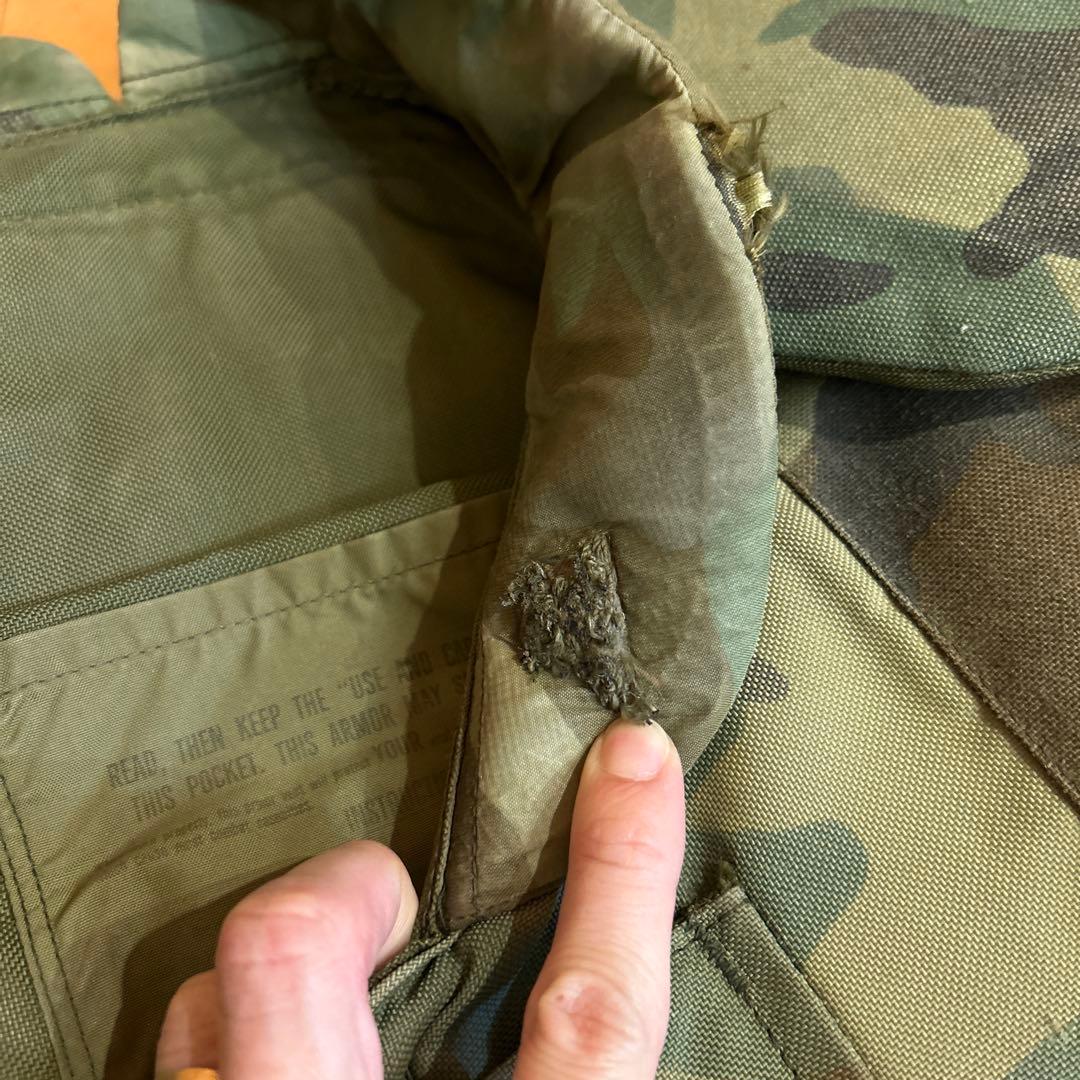 US(米軍) ウッドランドカモ・ボディアーマーベスト DLA-84/実物