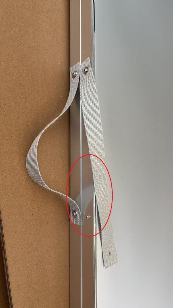 【中古】ダンス鏡 折り畳み 割れない鏡 160cmx60cmx2枚 銀色 11番