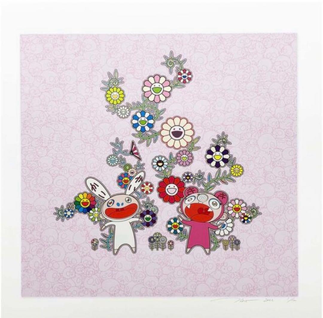 村上隆 版画「雪月花 お花とカイカイキキ」 ED100