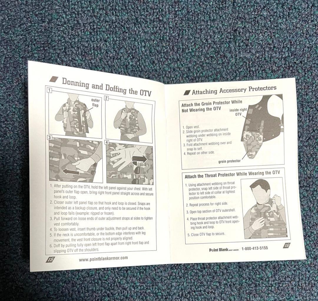 米軍実物Point Blank社製 美品ウッドランド ボディーアーマーXLサイズ