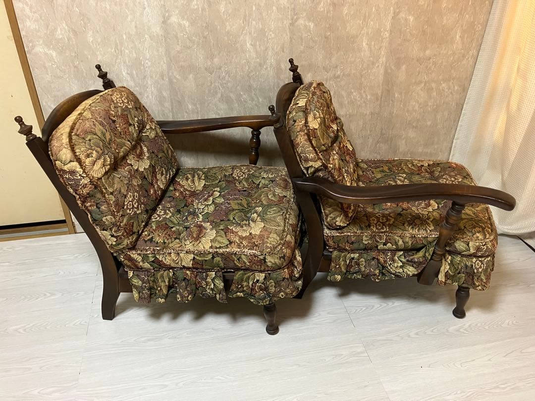 【アンティーク】飛騨産業 キツツキマーク ソファ 2人掛け 1960年代 日本製