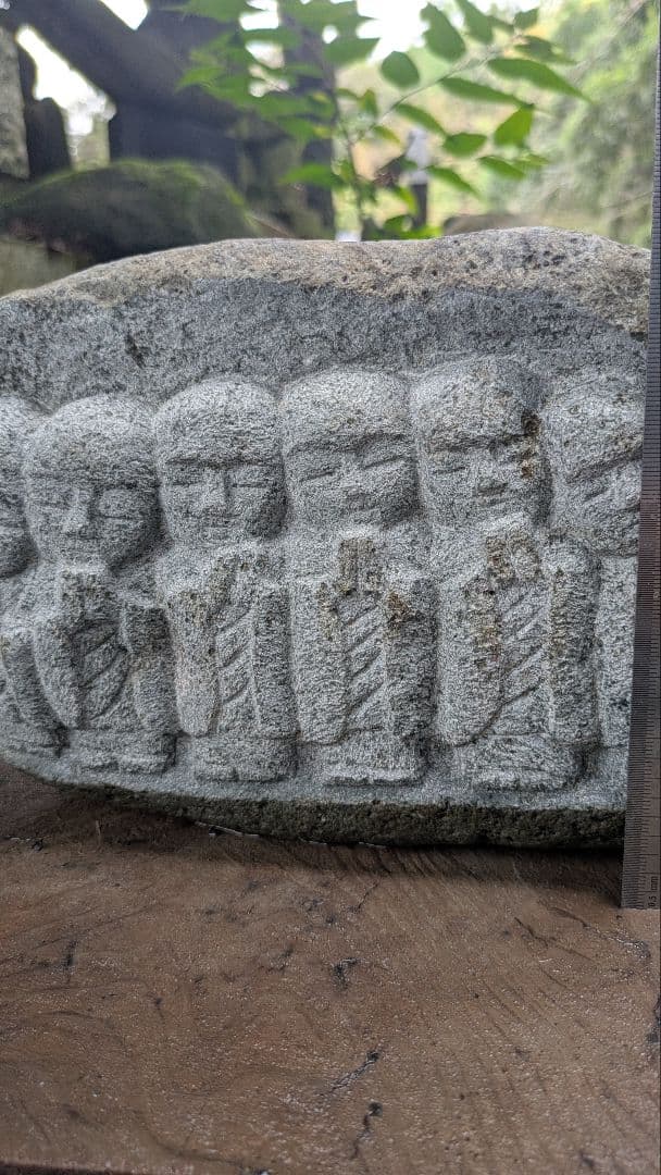 六地蔵、石仏、日本人による彫刻、倉田辰彦作