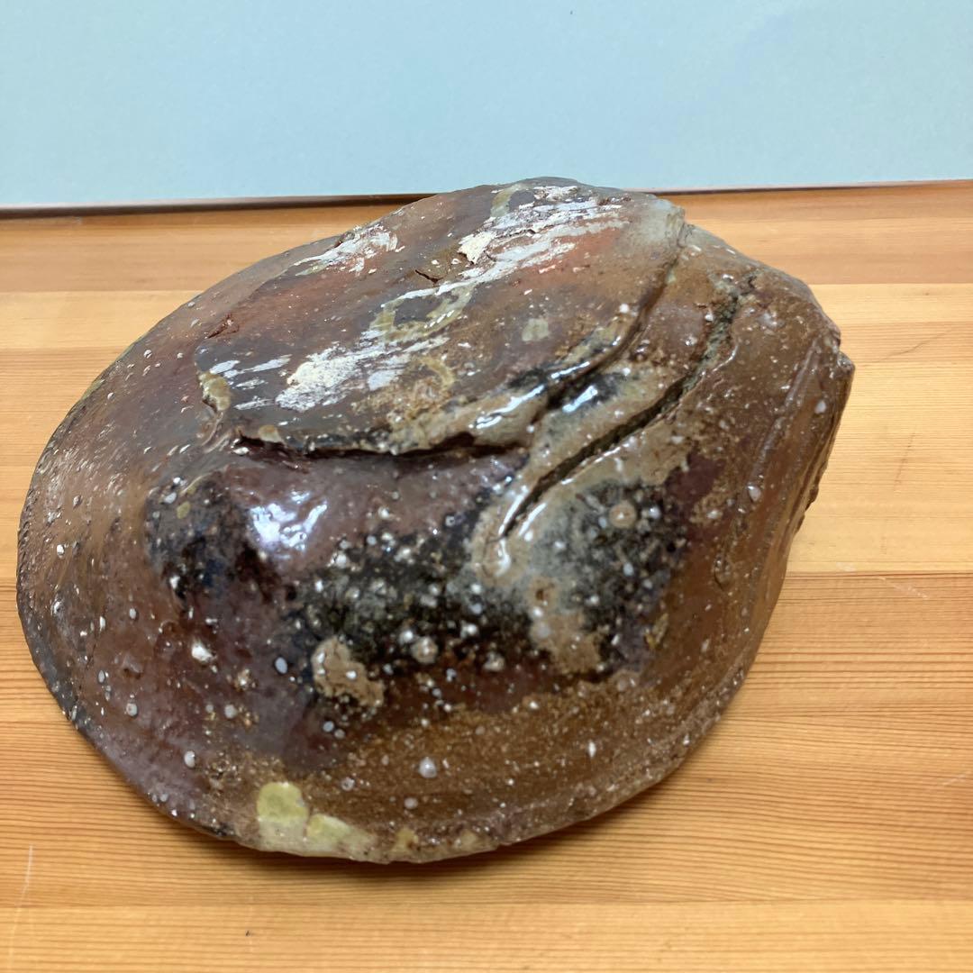 琉球　沖縄　当真裕爾作　貝型の皿　ヤチムン　やちむん　珍品　希少 ニュウ有