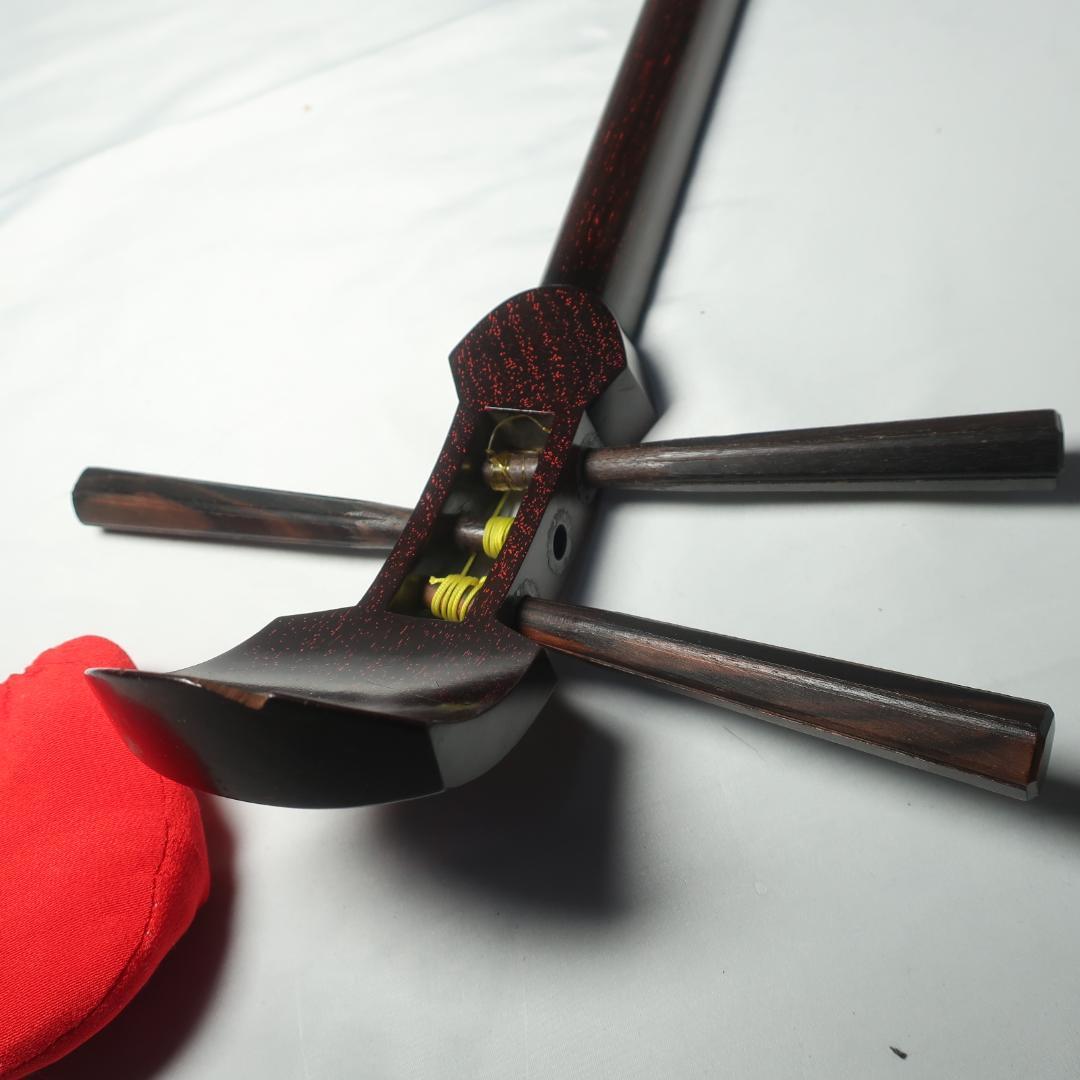 三味線 細棹 撥 予備弦 ハードケース付 長唄 和楽器