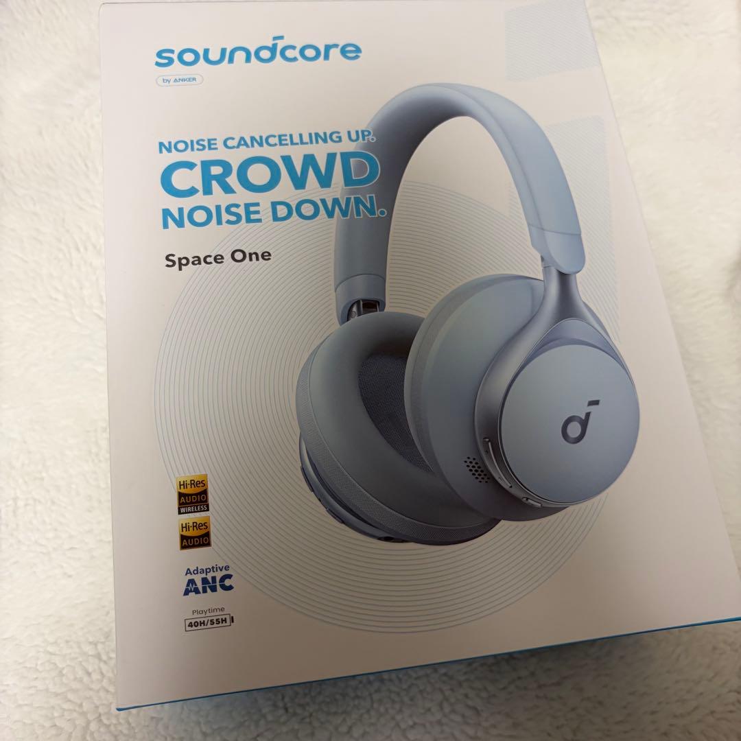 soundcore Space One ワイヤレスヘッドホン ブルー