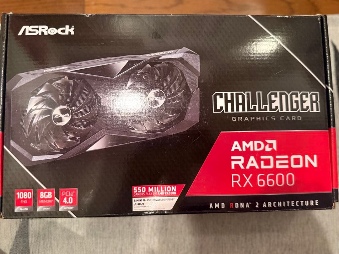 ASRock Radeon RX 6600 Challenger 8GB 箱付き