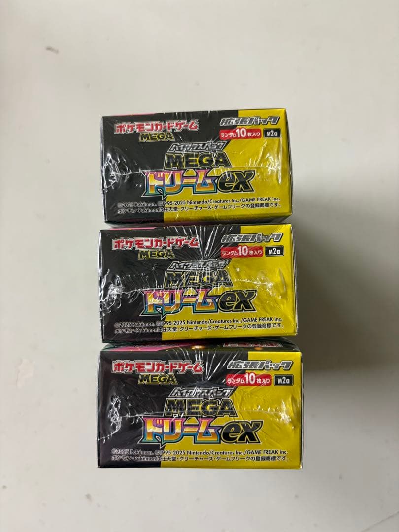 ポケモンカード　MEGAドリームex 3box シュリンク付き