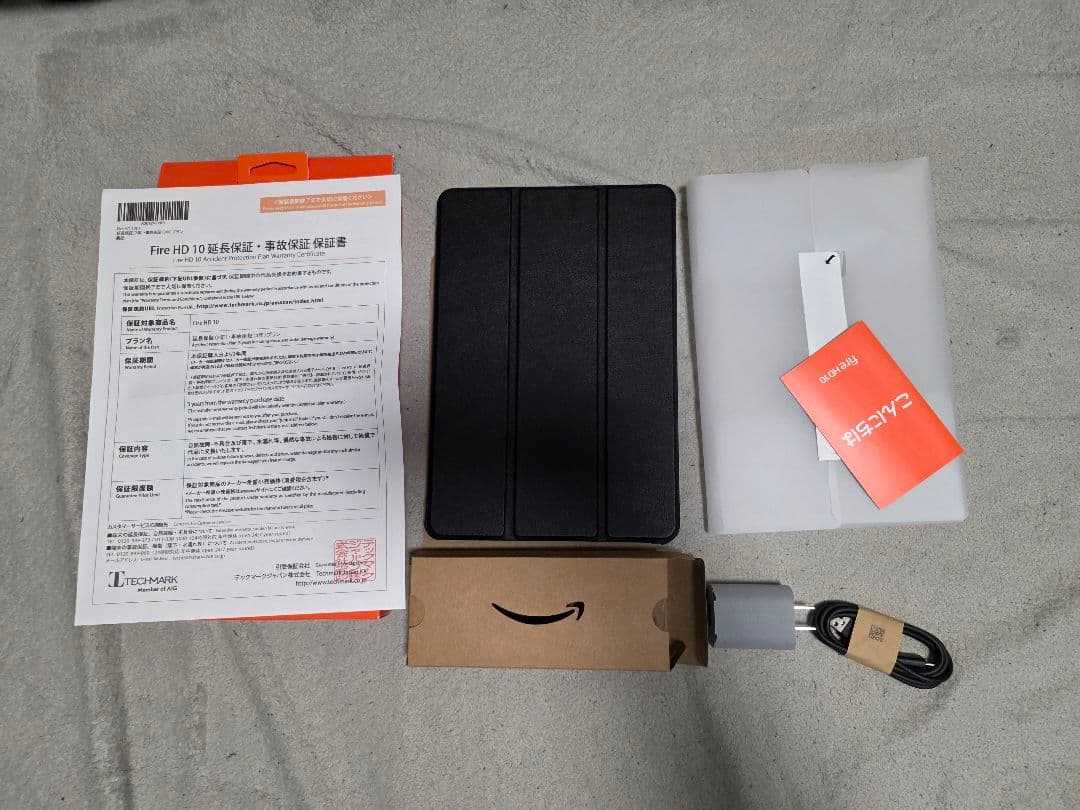 延長保証付！　Fire HD 10 第13世代 ケース・フィルム有り