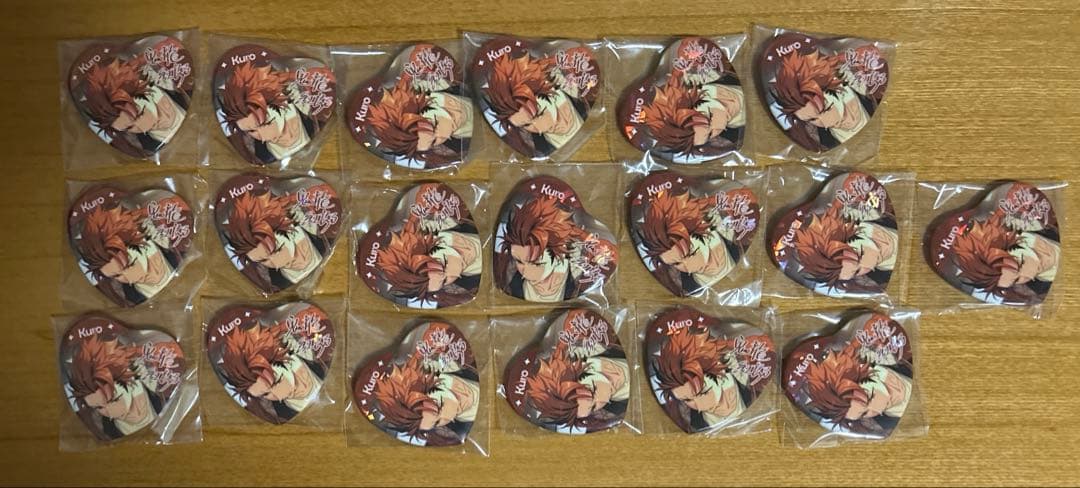 あんスタ　鬼龍紅郎　宝石ハート缶バッジ19点