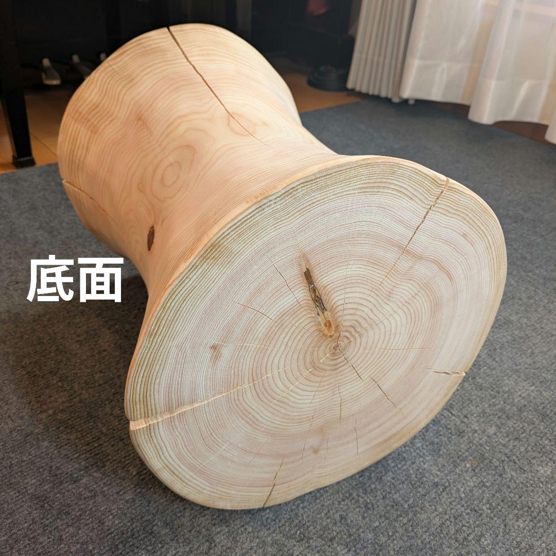 outdoorman　檜②　丸太　椅子　スツール　テーブル　高さ約40㎝