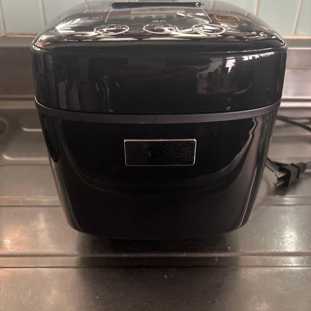 YAMAZEN デジタル炊飯器 3合 ブラック