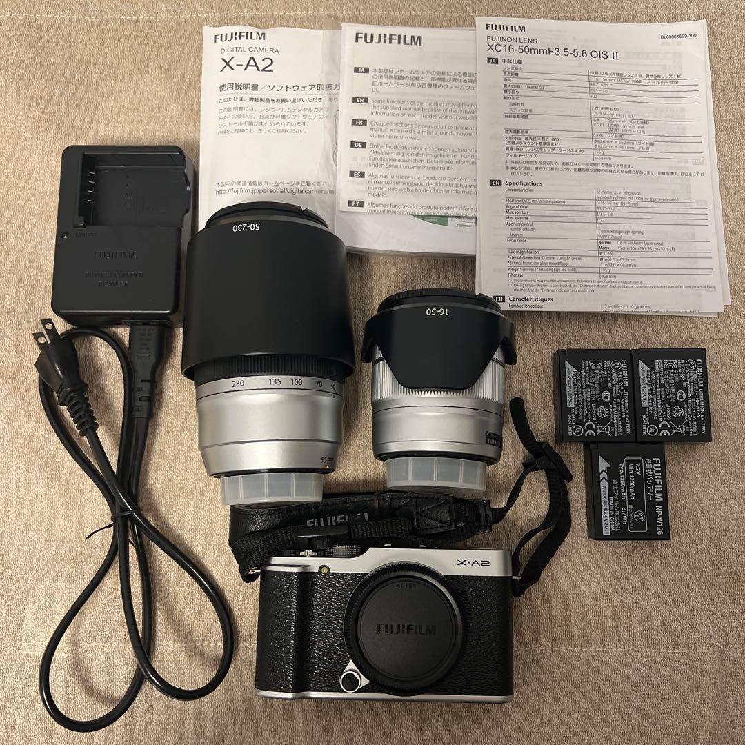 【美品】FUJIFILM X-A2ダブルズームレンズキット