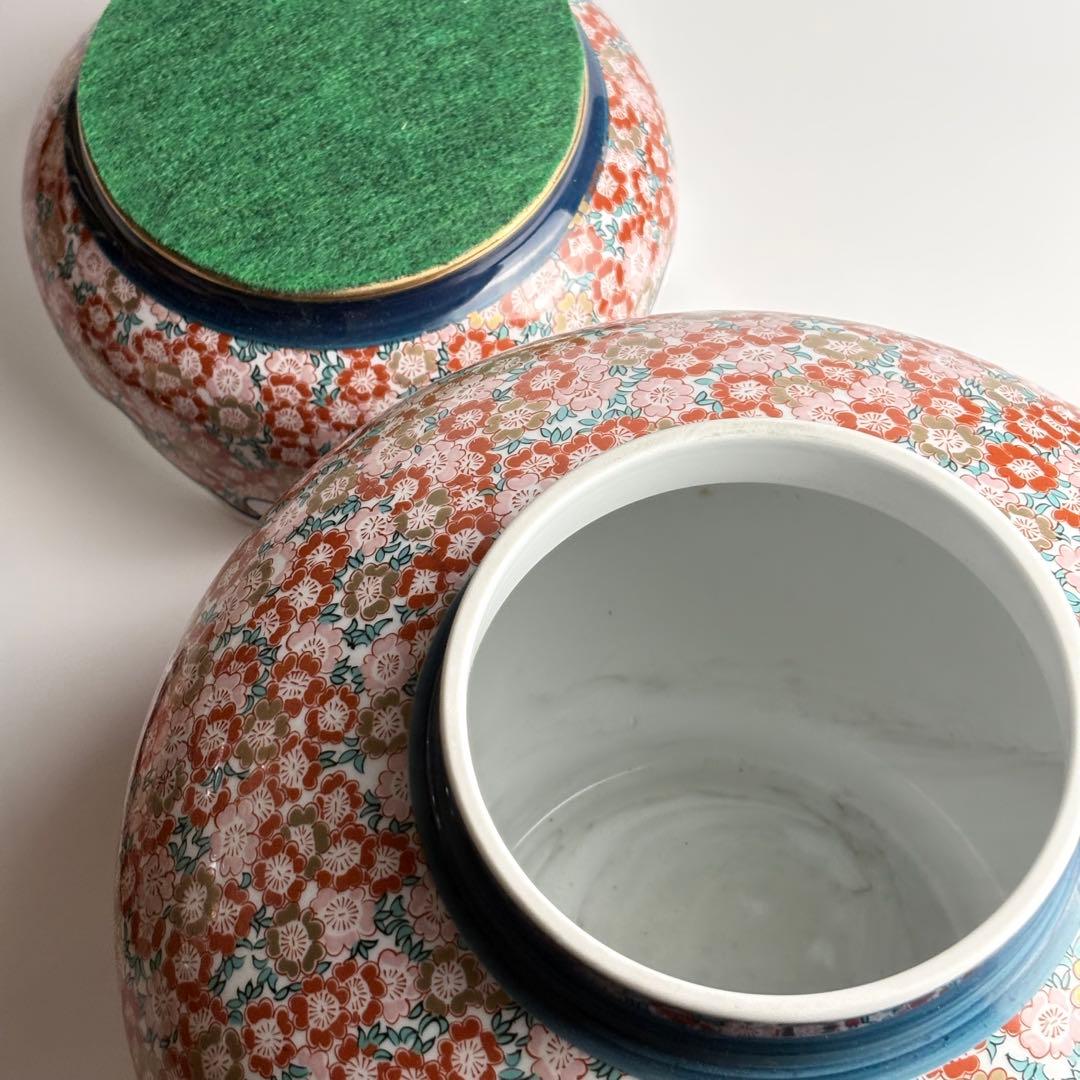 金龍窯 博山作 錦壺 有田焼 染錦 高さ約49cm 壺 飾壷 金彩