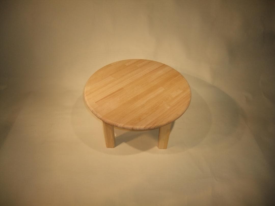 無垢パイン材丸テーブル★天然木★おしゃれな座卓★パイン材★ちゃぶ台★丸テーブル③