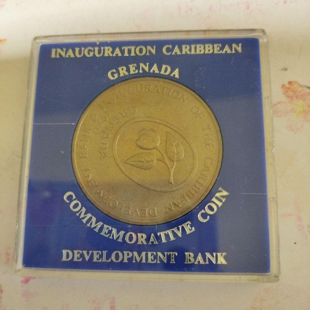グレナダ 記念硬貨 4ドル カリブ開発銀行　Grenada