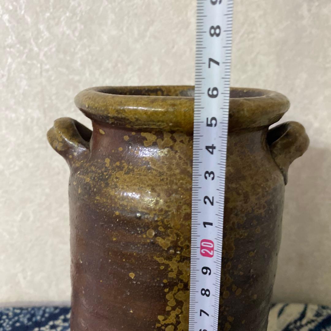 人間国宝　金重陶陽　備前　花瓶