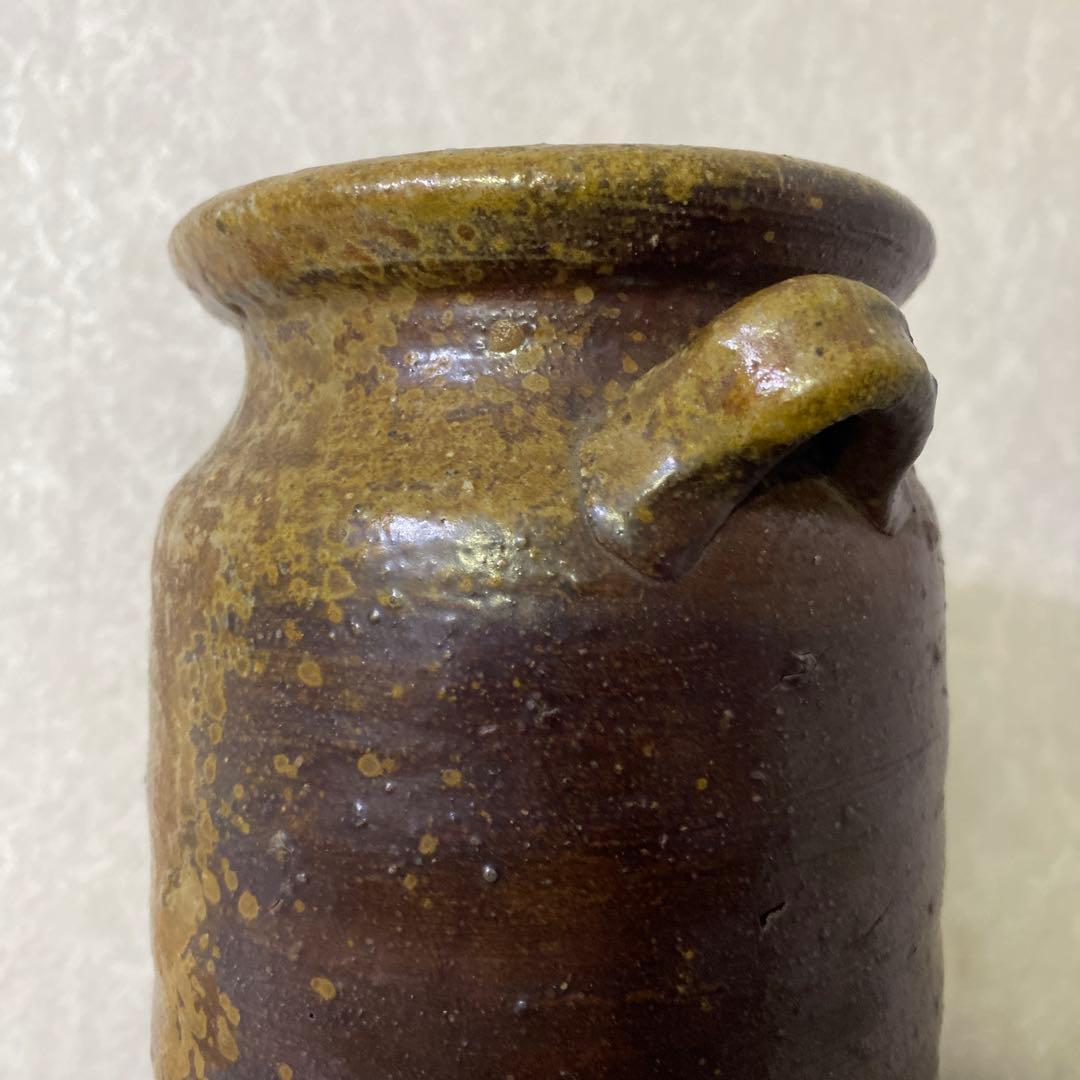 人間国宝　金重陶陽　備前　花瓶