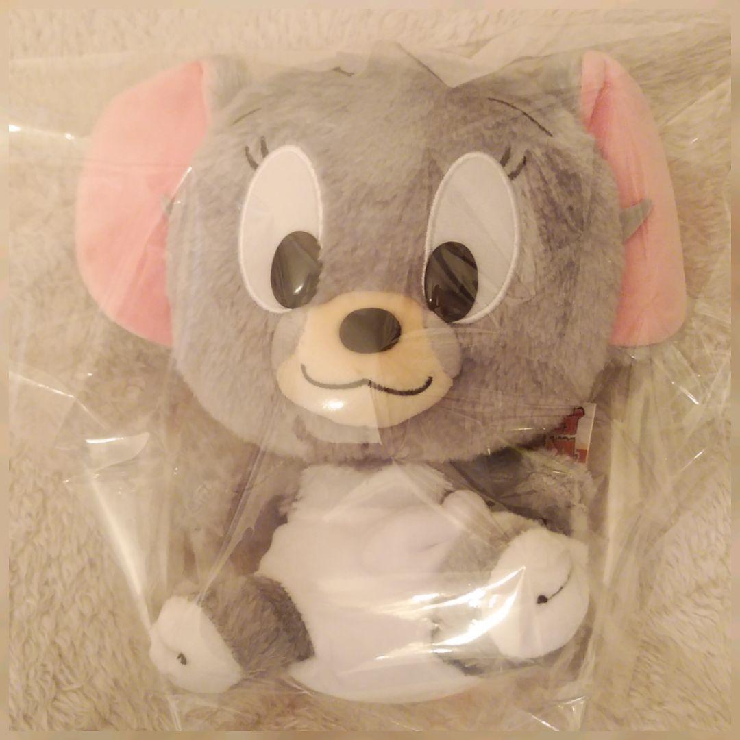 トムとジェリー　キラキラタフィー＆寝そべりキュートBIGぬいぐるみジェリー⭐新品