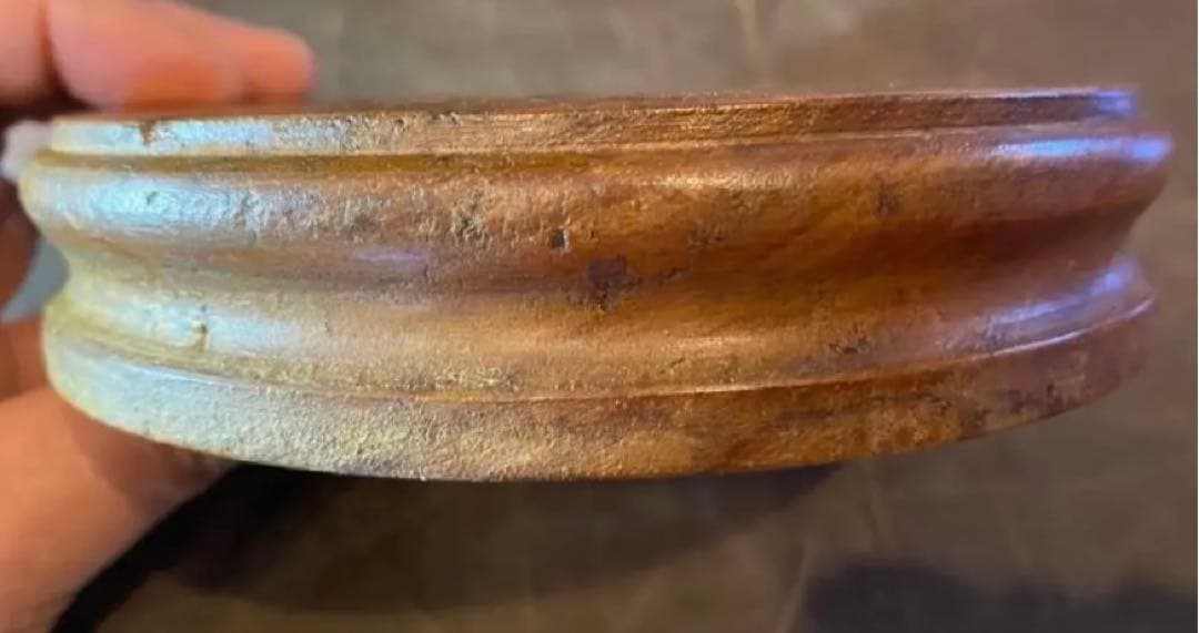 アンティーク・美品・中国青磁タイル龍・玉　鑑賞台座付・２点セット レア