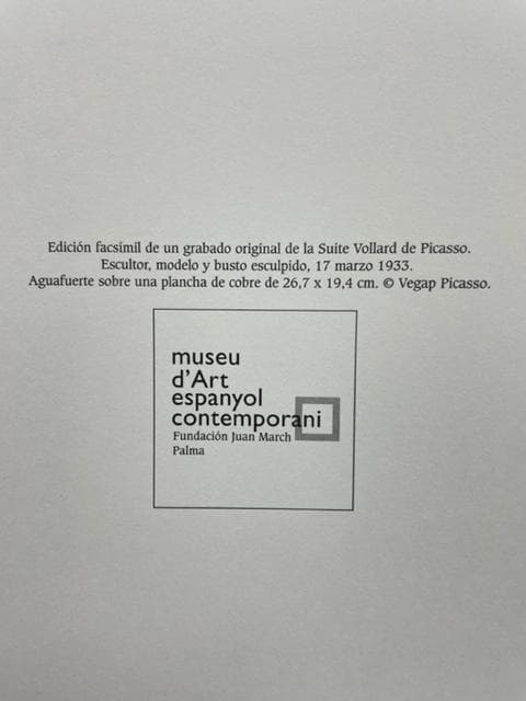 Malaga Escultor modelo ピカソ/アートポスター