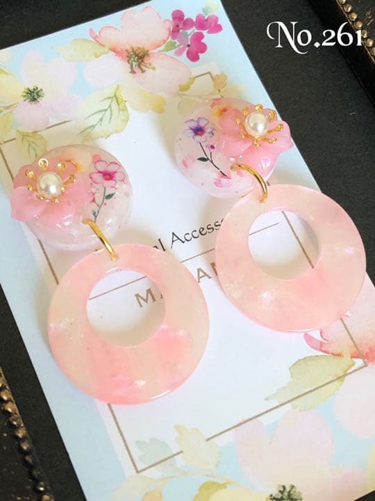 谷川さん専用♡Flower series pink ピアス イヤリング