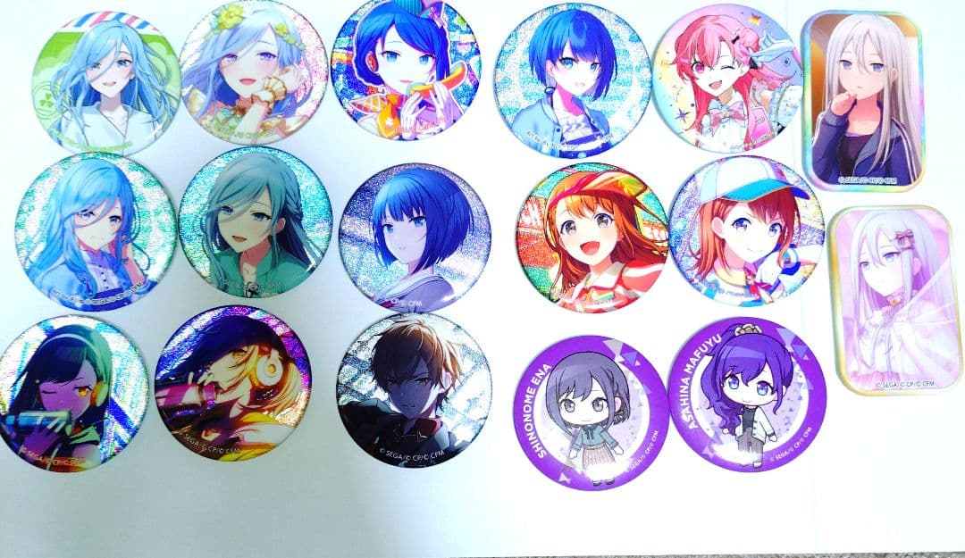 プロセカ 缶バッジ グリ缶 スクエア缶 まとめ売り