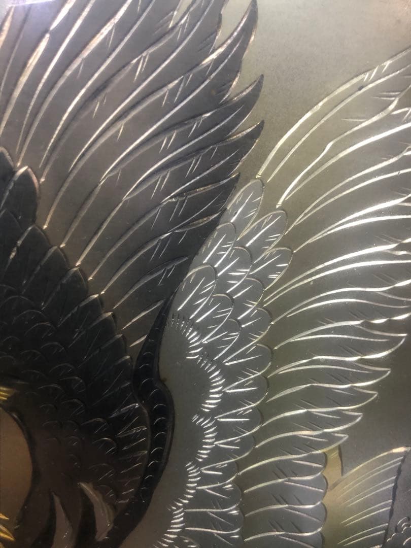 金箔 銀箔 水鳥と魚の日本画　中古品　骨董品　絵画　おしどり