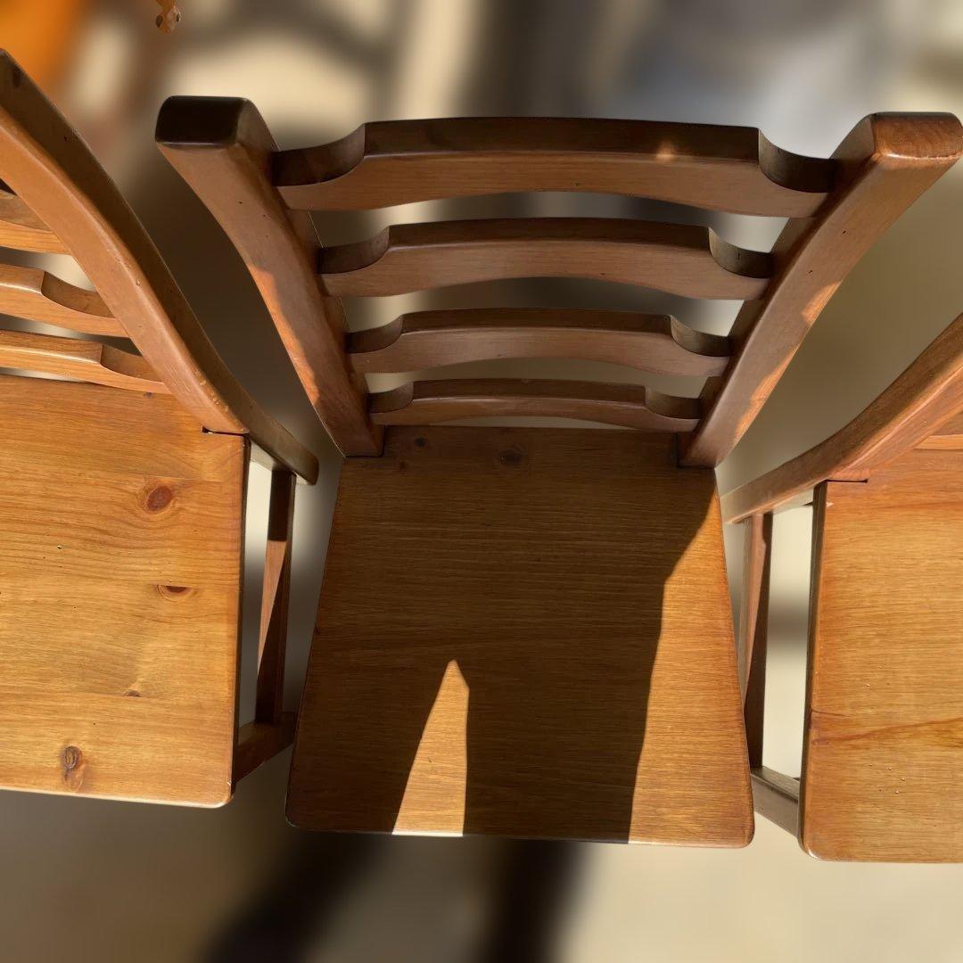 kingyokingyo カントリーパイン無垢材椅子ヴィンテージチェア1点