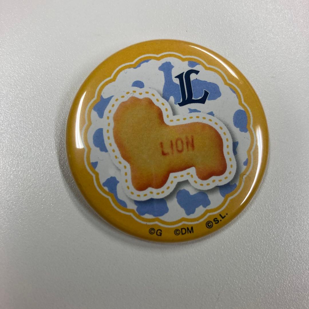 MB11 たべっ子どうぶつ LION ライオンズ 缶バッジ 40コセット