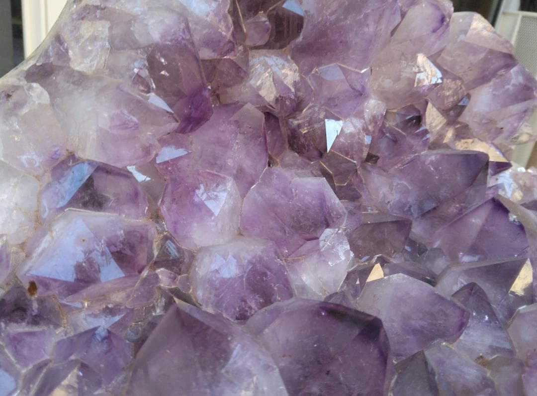 アメジスト クラスター 原石　誕生石　魔除け　金運　鑑賞石　台付 パワーストン