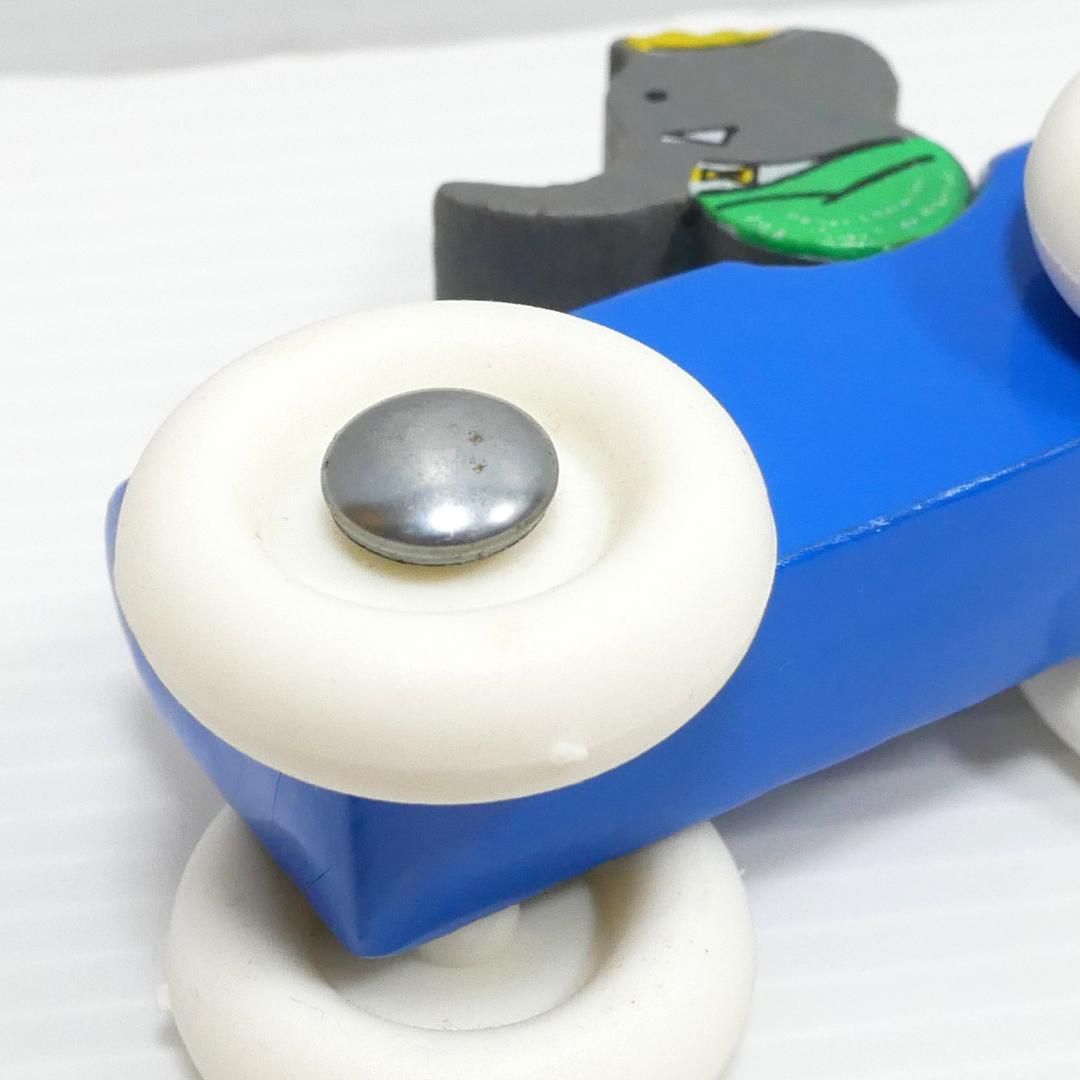 「ぞうのババール」木製ミニカー（vilac社）フランス製　アンティークトイ