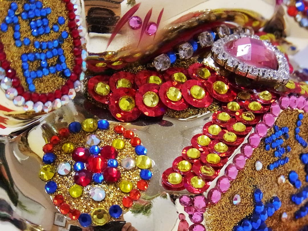 《値下げ》大当たりねこにしきゴールドジュエリー招き猫®️