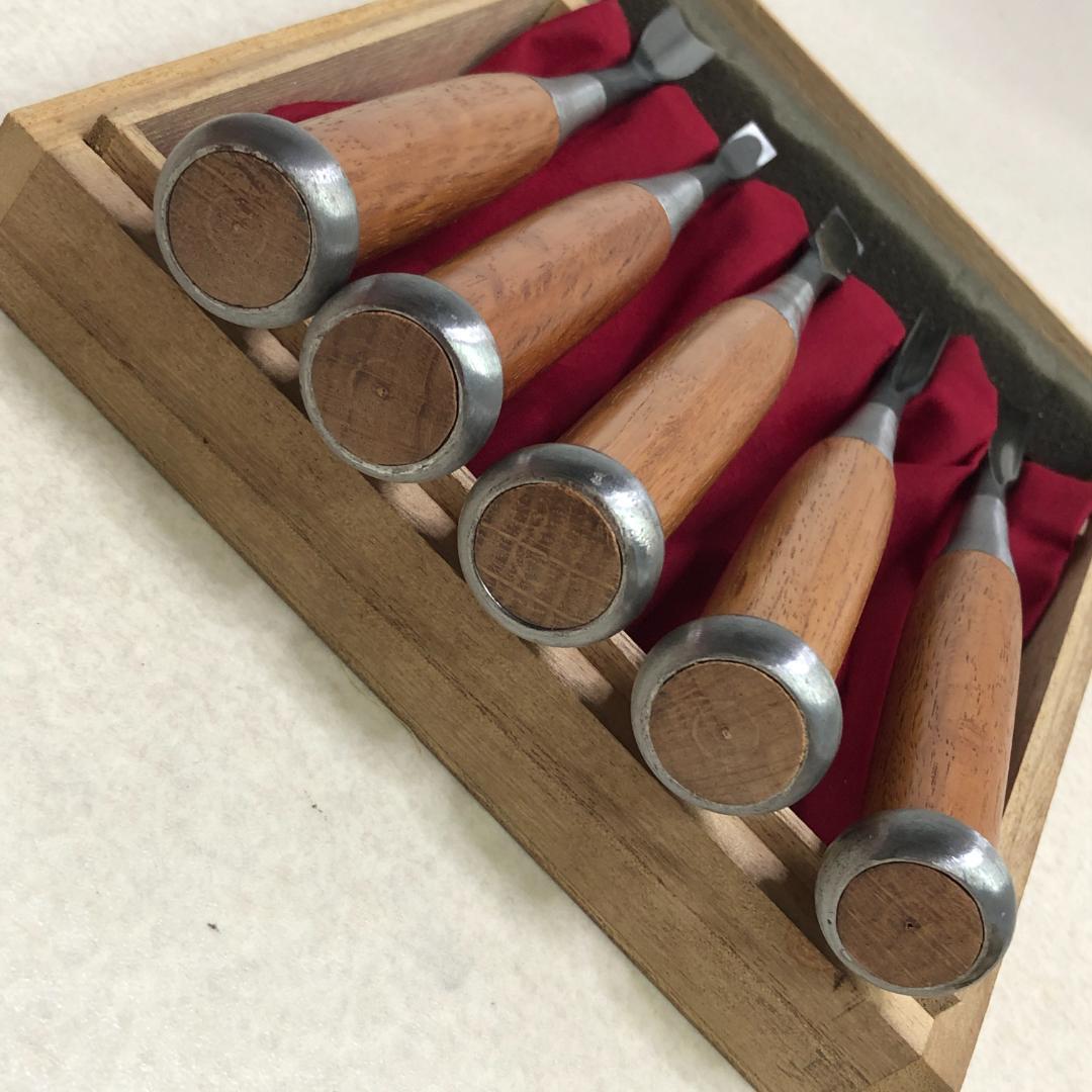 彫清 彫刻小道具 5本組 鑿 ノミ のみ