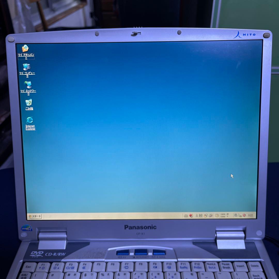 (ジャンク)Panasonic CF-X1 ノートPC シルバー