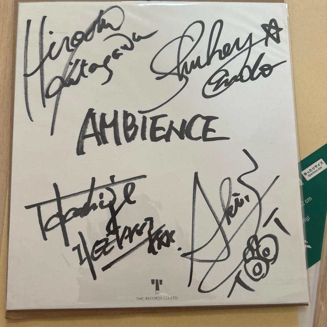 ANBIENCE　直筆サイン色紙
