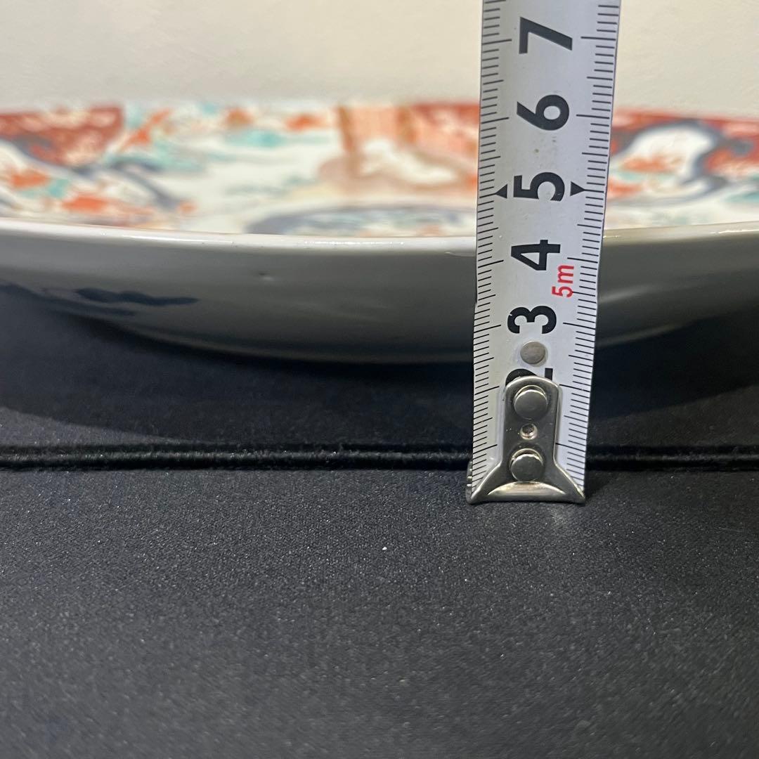 古伊万里様式 色絵 布袋様 大皿 江戸後期〜明治期 祝い皿 飾り皿