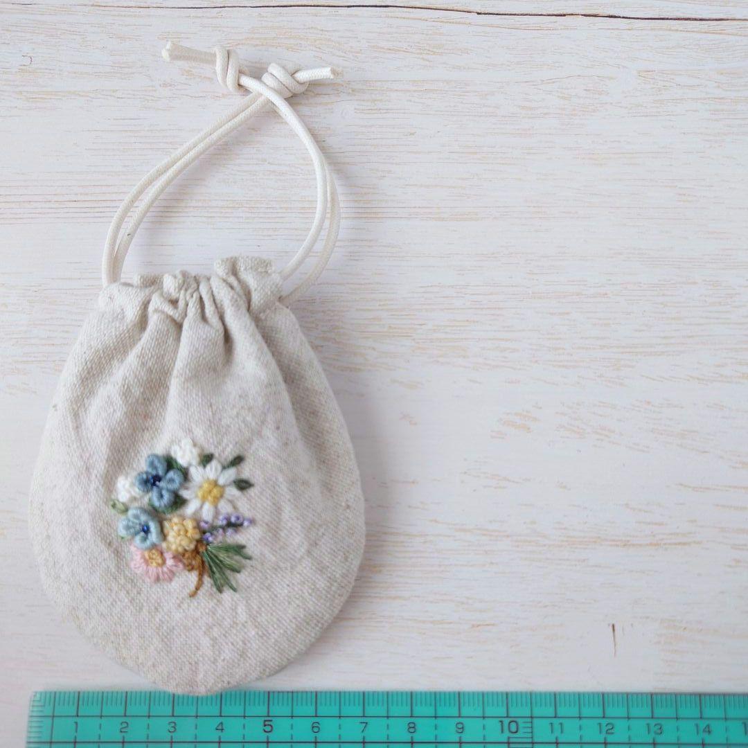 ちっちゃな巾着サシェ/詰替タイプ【フラワーブーケ】