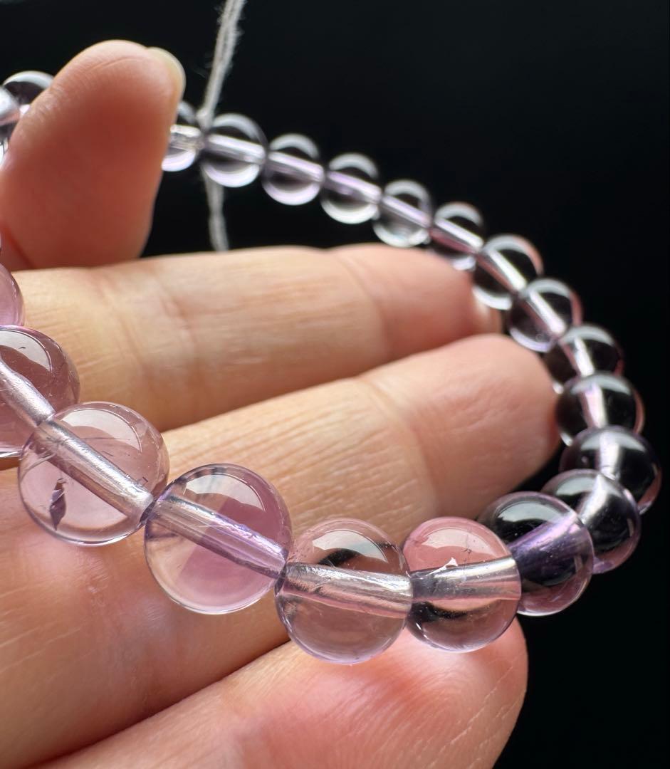 最高級希少品質　ラベンダーアメジストファントムインクォーツ　ブレスレット
