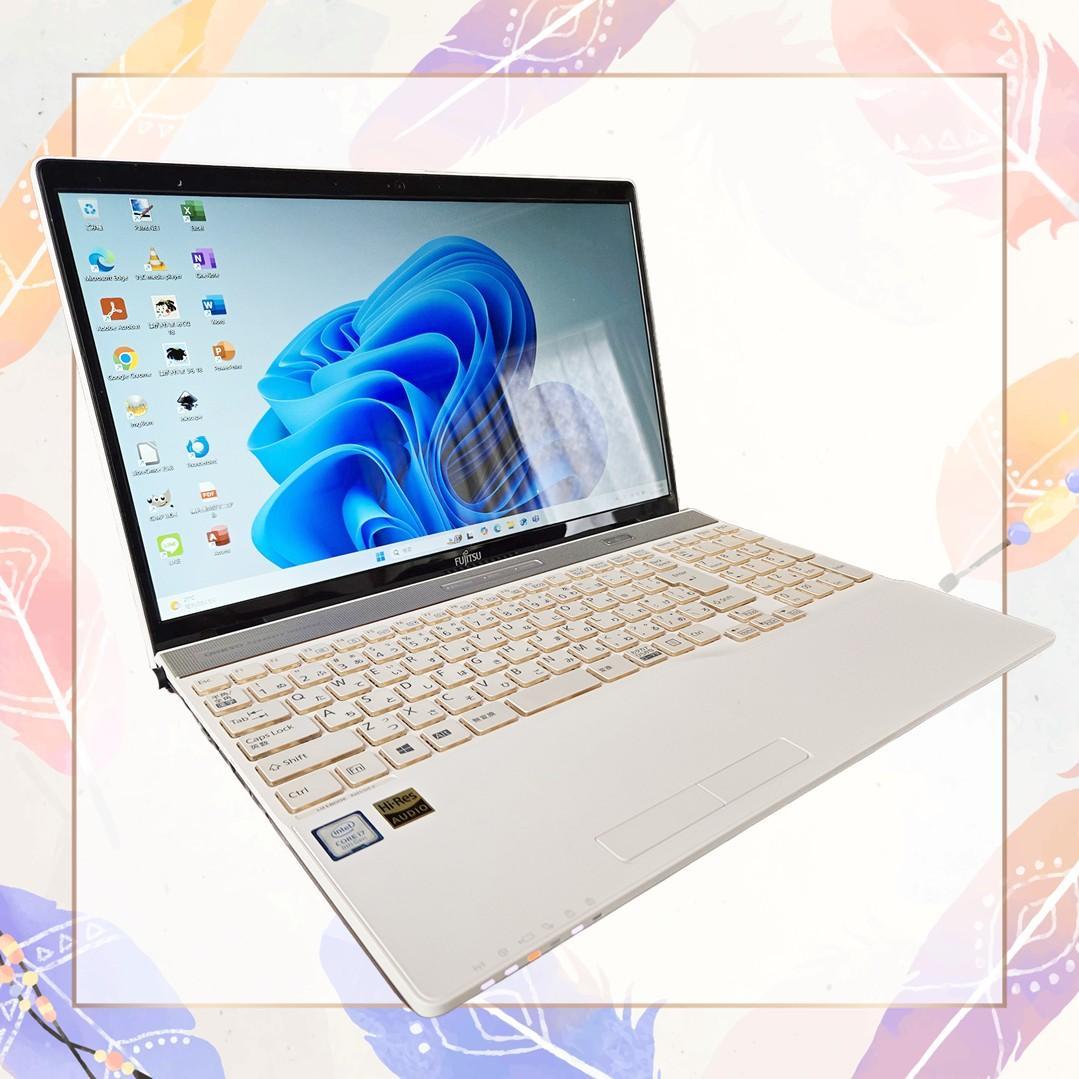 【爆速1TB SSD】Core i7/Office2024/富士通ノートパソコン