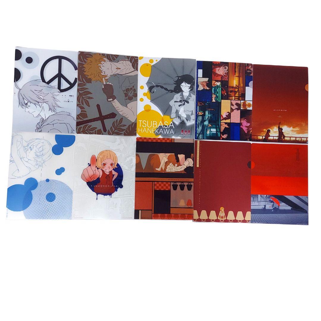 【良品】アニメ 物語シリーズ キャラクターグッズ クリアファイル セット売り