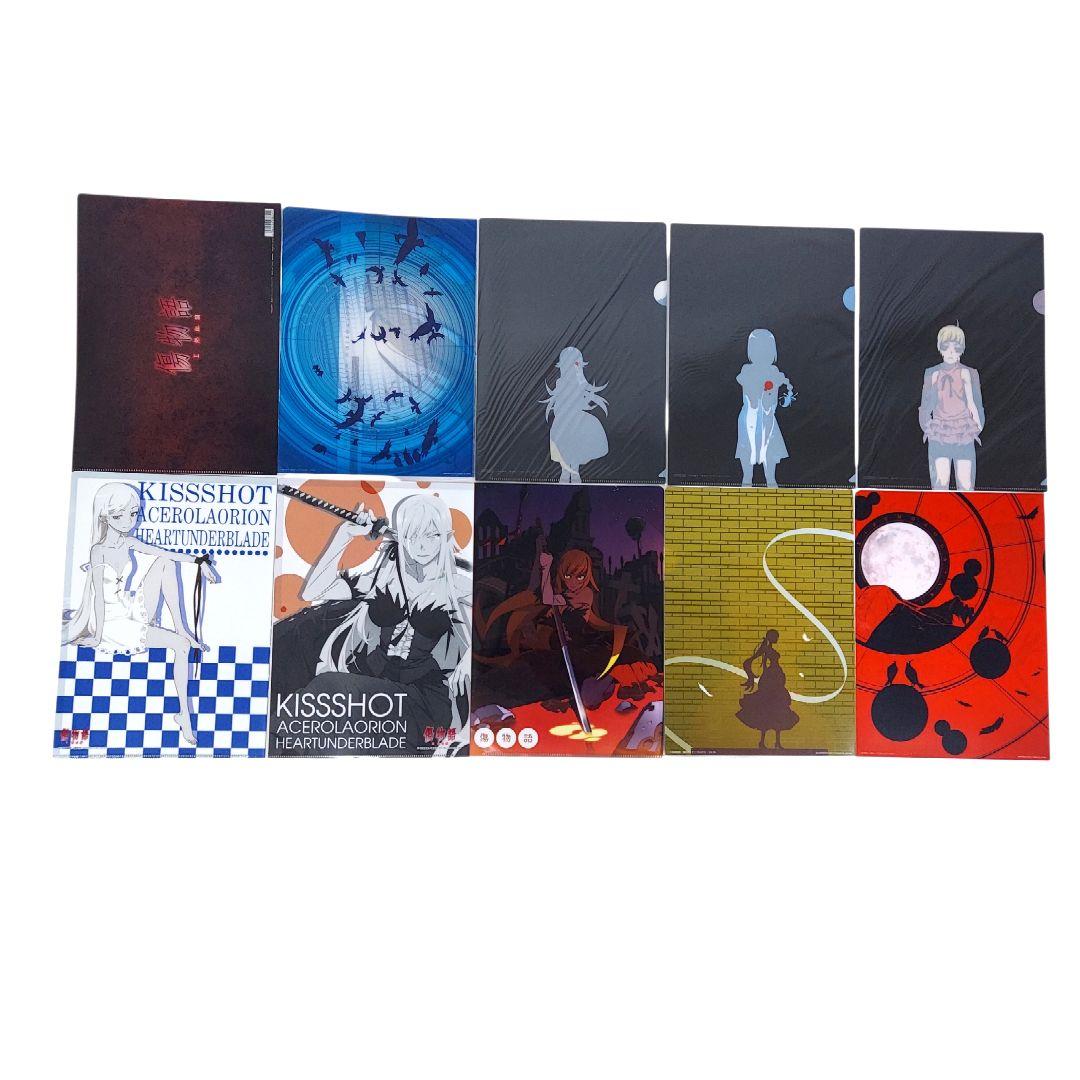 【良品】アニメ 物語シリーズ キャラクターグッズ クリアファイル セット売り