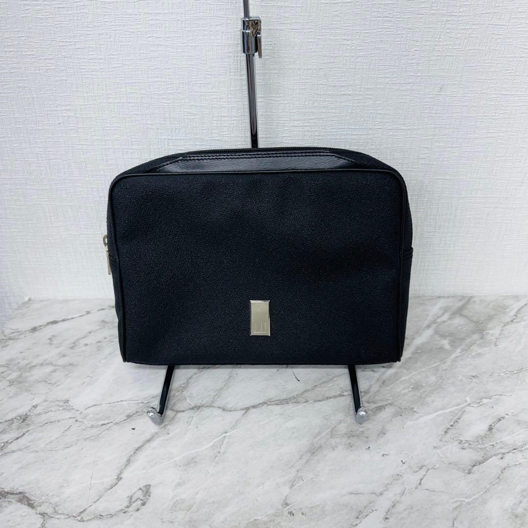 ✨Dunhill✨ダンヒル✨ブラック✨ロゴ✨ヴィンテージ✨クラッチ✨