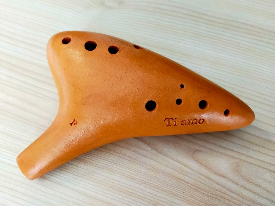 Ti amo ティアーモ イタリアーナ 陶器製オカリナ 素焼き アルトF管