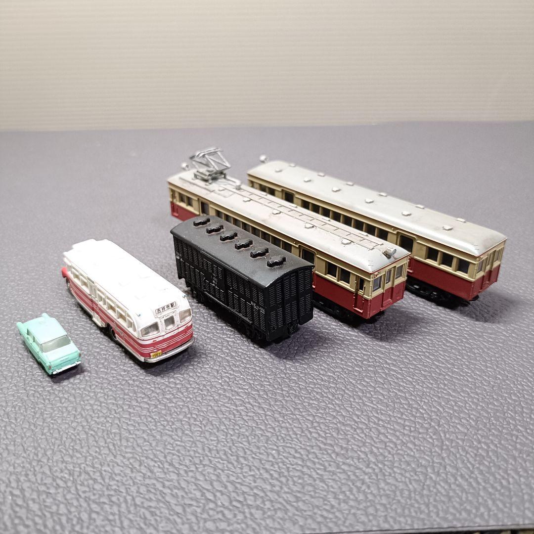 No.55鉄道Nゲージジオラマ車両、バス、車付き