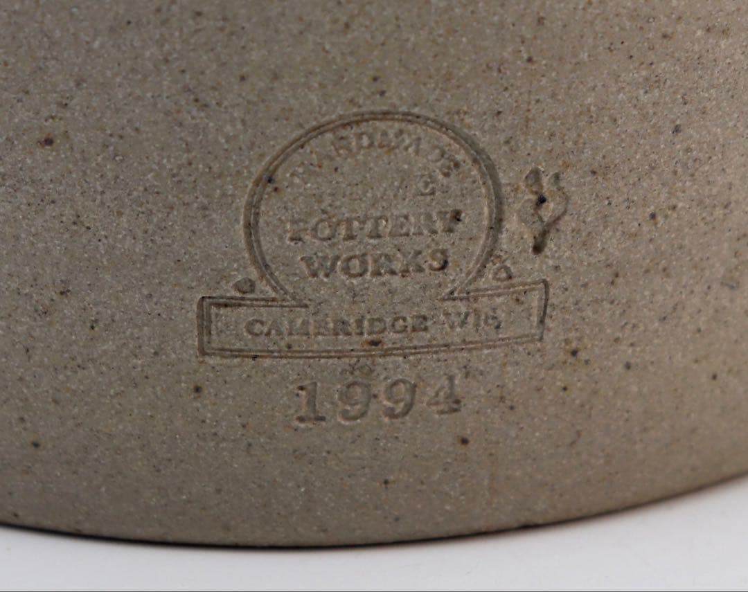 ROWE POTTERY ソルト・ガレイズド陶器製シュガーポット U.S.A.製