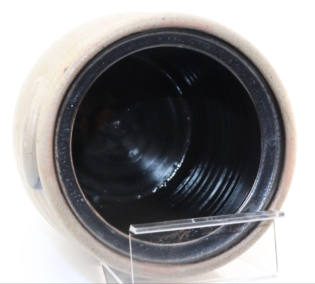 ROWE POTTERY ソルト・ガレイズド陶器製シュガーポット U.S.A.製