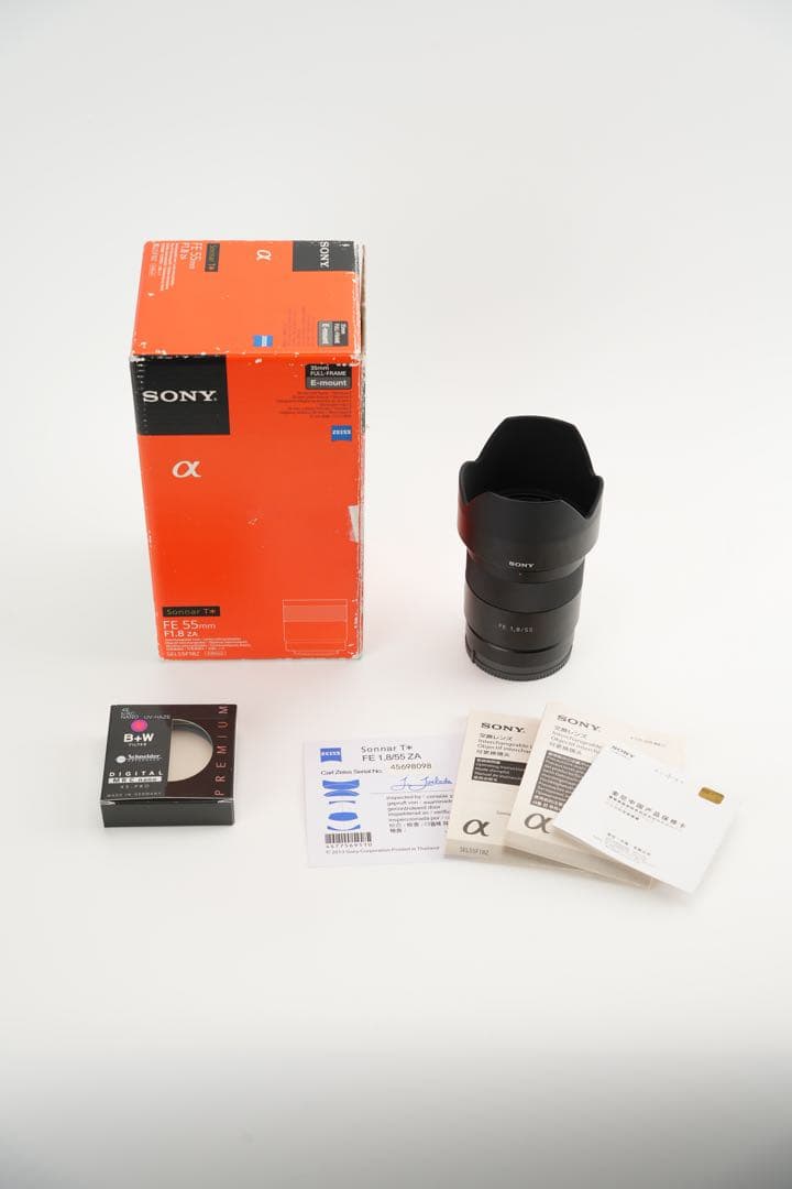 【美品】Sonnar T*FE 55mm F1.8 ZA B+Wフィルター付き
