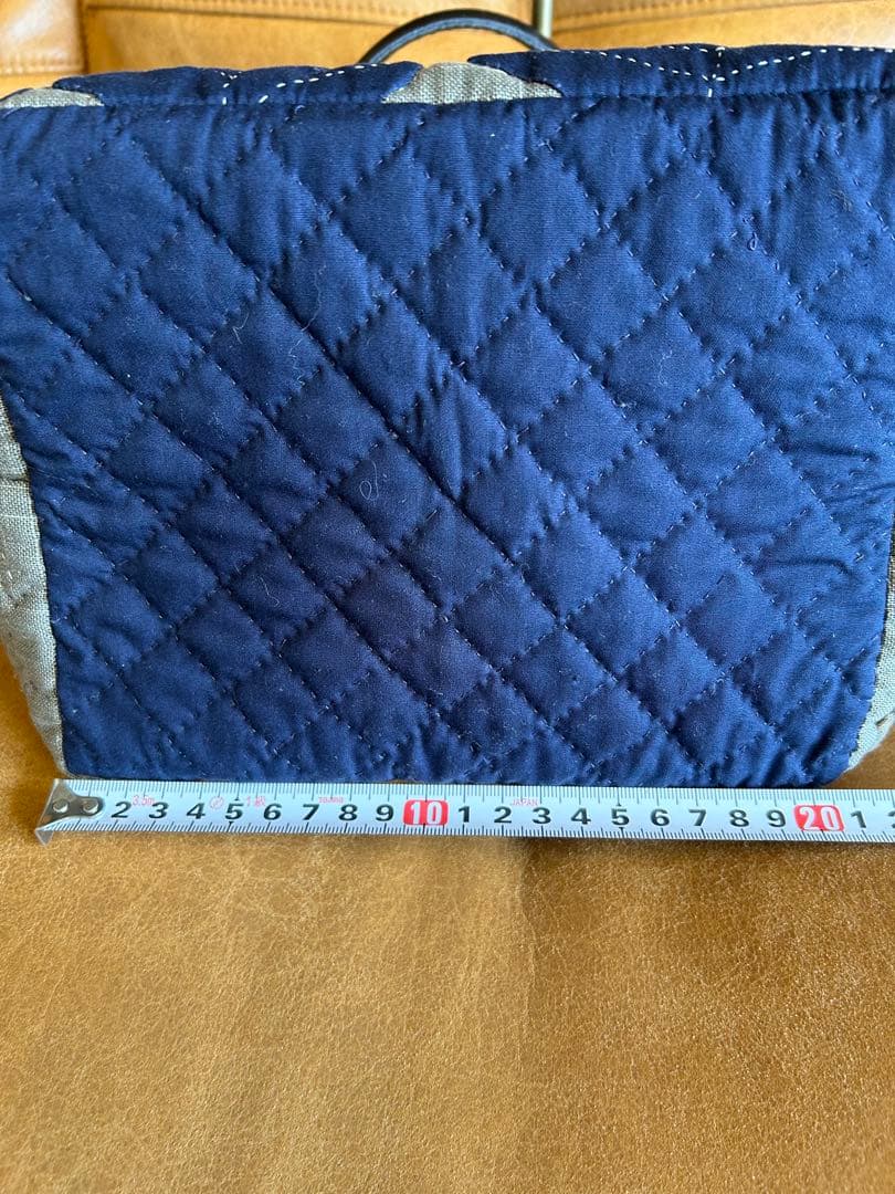 ハンドメイド　パッチワーク　キルトバッグ