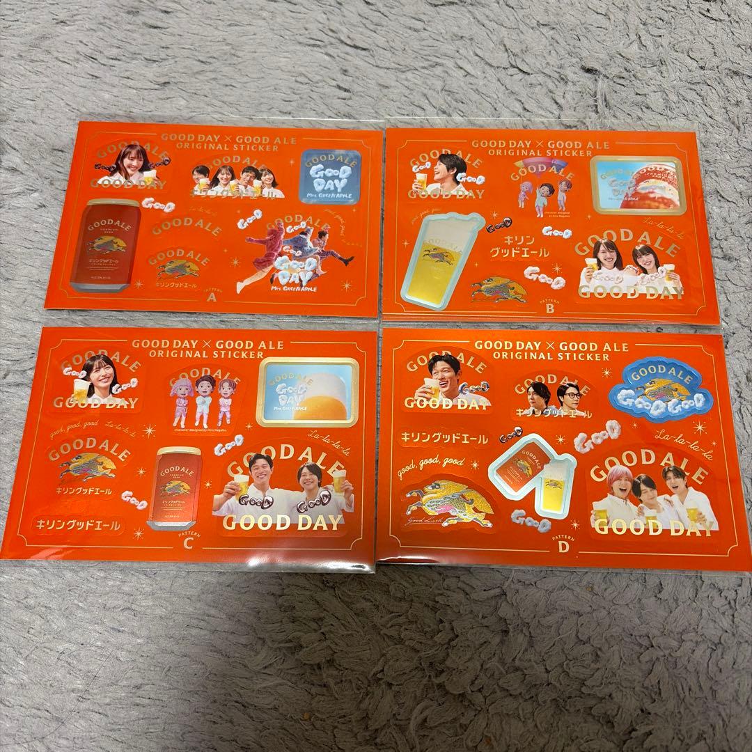 【新品未使用】キリン グッドエール オリジナルステッカー コンプリートセット